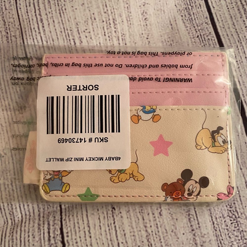 Loungefly Baby Mickey backpack + cardholder - Picture 4 of 4